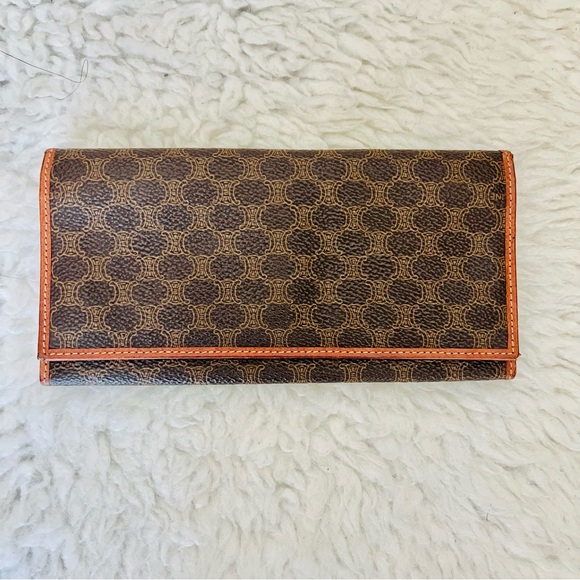 Celine Macadam PVC Leather Bifold Unisex Long Wallet - Picture 2 of 10